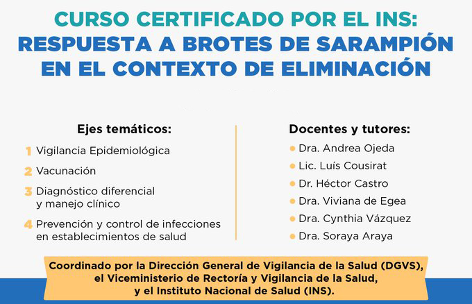 Respuesta a brotes de sarampión en el contexto de eliminación