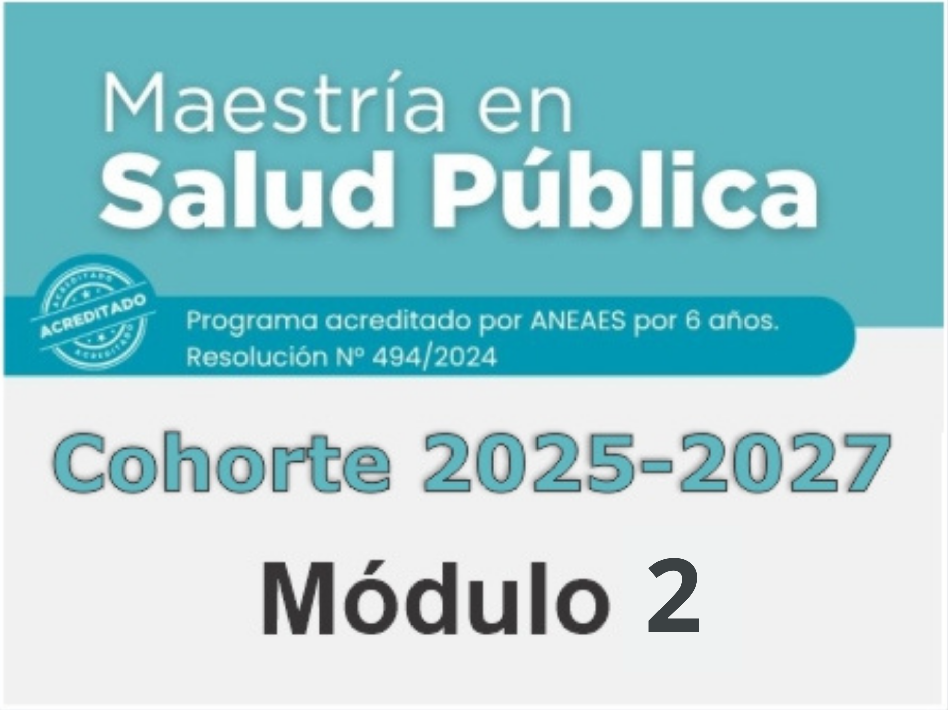 Módulo II: Metodología de la Investigación en Salud Pública