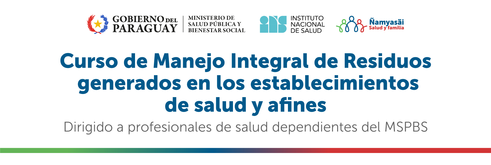 Curso de Manejo Integral de Residuos generados en los establecimientos de salud y afines